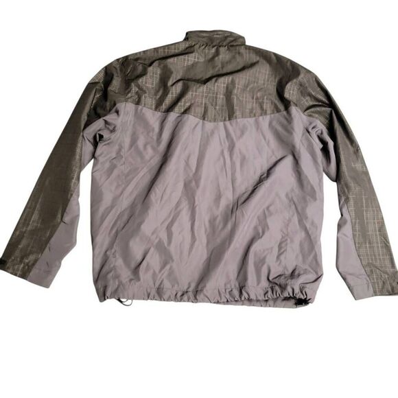 Greg Norman Black Gray Lightweight Fleece Lined Windbreaker Jacket - Picture 3 of 7